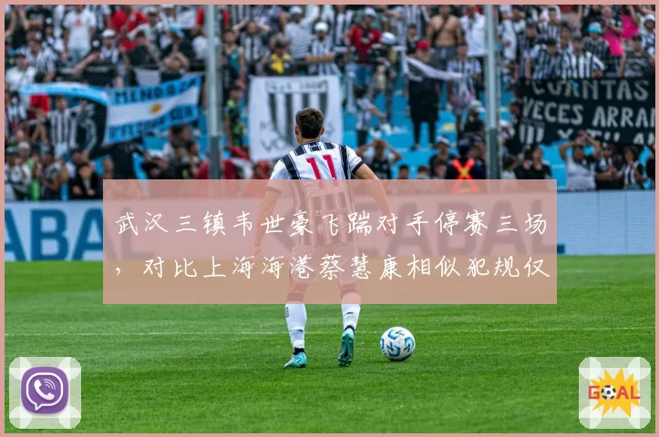 武汉三镇韦世豪飞踹对手停赛三场，对比上海海港蔡慧康相似犯规仅警告处罚力度失衡